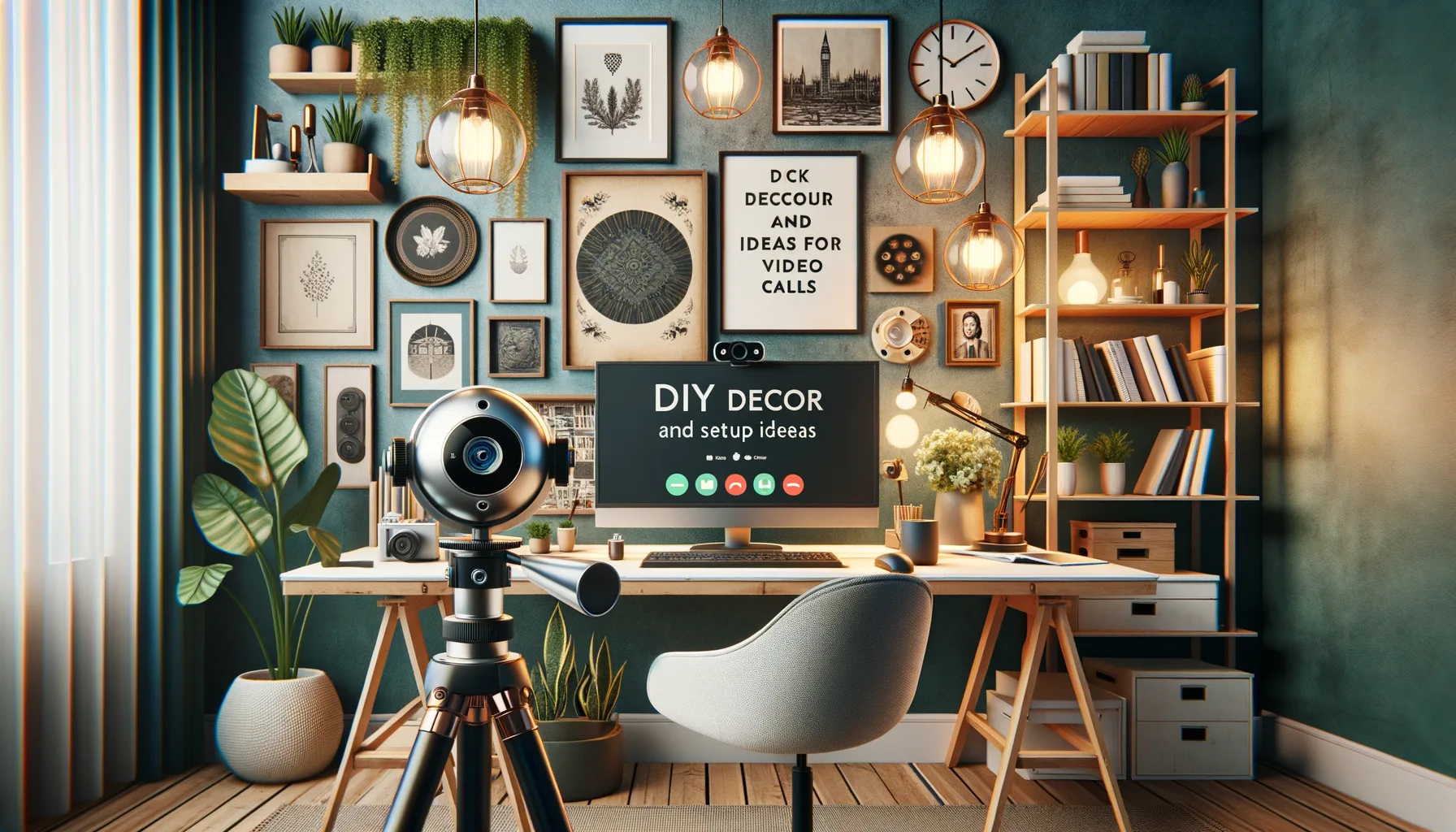 Webcam Hintergrund selbst gestalten: DIY Dekor- und Setup Ideen fuer Videocalls