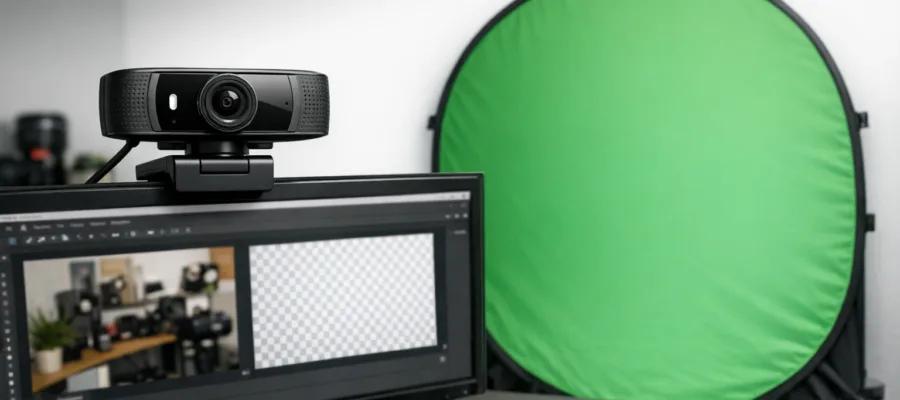 Webcam mit Green-Screen: Kaufberatung fuer effektive Background-Entfernung